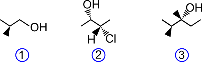 Esercizi nomenclatura Alcoli: 2-metil-1-propanolo, (2S,3S) 3-cloro-2-butanolo, 