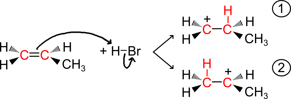 Spiegazione della legge di Markovnikov Spiegazione della legge di Markovnikov spiegata attraverso i carbocationi