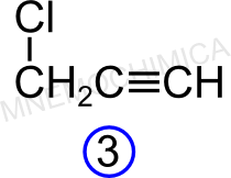 molecola del 3-cloro-1-propino