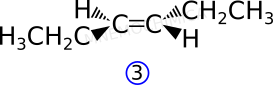 Isomeria geometrica del Trans 3-esene