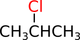 molecola del 2-cloropropano